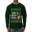This Is How I Roll Dreidel Hanukkah, Ugly Christmas Sweater Unisex Mens Long Sleeve Shirt