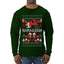 Namasleigh, Namaste Yoga Santa Claus, Ugly Christmas Sweater Unisex Mens Long Sleeve Shirt