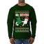6 7 Christmas Hands, Ugly Christmas Sweater Unisex Mens Long Sleeve Shirt