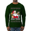Buon Natale, Italian Santa Claus, Funny, Italian American Humor, Ugly Christmas Sweater Unisex Mens Long Sleeve Shirt
