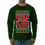 Pucker Up And Kiss My Jolly Ass, Ugly Christmas Sweater Unisex Mens Long Sleeve Shirt