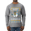 Happy Llamakkah, Ugly Christmas Sweater Unisex Mens Long Sleeve Shirt