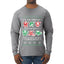 To The Windows To The Walls Till Santa Decks These Halls, Ugly Christmas Sweater Unisex Mens Long Sleeve Shirt