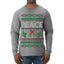 Peace Ugly Christmas Sweater Mens Long Sleeve Shirt