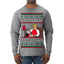 I'm Eating Junk and Watching Rubbish 90s Movie Ice Cream Ugly Christmas Sweater Mens Long Sleeve Shirt