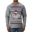 Frosty the Swoleman Funny Workout Lifting Snowman MovieUgly Christmas Sweater Mens Long Sleeve Shirt