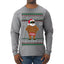 Ask Your Mom If I'm Real Funny Black Santa Claus Censored Ugly Christmas Sweater Mens Long Sleeve Shirt