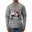 Donald Trump Merry Christmas Merica's Full Garbage Truck Ugly Christmas Sweater Mens Long Sleeve Shirt