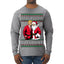 Santa's Favorite President Red Suit Trump Ugly Christmas Sweater Mens Long Sleeve Shirt