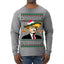 Feliz Navidad Mi Amigos Funny President Ugly Christmas Sweater Mens Long Sleeve Shirt