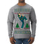 Rockin Around the Christmas Tree Raygun Viral Breakdancer Ugly Christmas Sweater Mens Long Sleeve Shirt