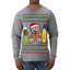 Arriba Abajo Al Centro Pa'Dentro Cheers to Health Salud Ugly Christmas Sweater Mens Long Sleeve Shirt