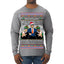 Doge Elf Around and Find Out Trump Elon Vivek MAGA Ugly Christmas Sweater Mens Long Sleeve Shirt