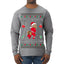 Merry Chrithmith Kith My Ath, Funny Butt Dancing, Viral Kiss My Ass Boxing Fight Meme, Men Women Ugly Christmas Sweater Mens Long Sleeve Shirt