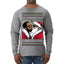 I Saw Diddy Kissing Santa Claus Funny Viral Music Meme Ugly Christmas Sweater Mens Long Sleeve Shirt