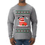 This Santa Loves going down, Funny dirty Humor, Ugly Christmas Sweater Mens Long Sleeve Shirt