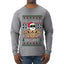 O Swoley Night, Exercise and Fitness Enthusiast, Ugly Christmas Sweater Mens Long Sleeve Shirt