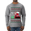 I Could Go Down All Night Long, Ugly Christmas Sweater Mens Long Sleeve Shirt