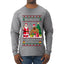 Here's A Big Package For You Santa Christmas Sweater, Ugly Christmas Sweater Mens Long Sleeve Shirt