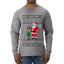 When I Think About You I Touch My Elf, Ugly Christmas Sweater Mens Long Sleeve Shirt