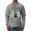 Finding My Happy Holiday, Ugly Christmas Sweater Mens Long Sleeve Shirt