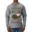 She Loves my Yule Log, Ugly Christmas Sweater Mens Long Sleeve Shirt
