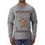 Official Gingerbread Taster, Ugly Christmas Sweater Unisex Unisex Mens Long Sleeve Shirt