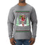 Hold My Package, Ugly Christmas Sweater Unisex Unisex Mens Long Sleeve Shirt