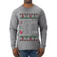 Naughty Nice 6 7 Checklist, Ugly Christmas Sweater Unisex Mens Long Sleeve Shirt