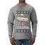 North Pole, Ugly Christmas Sweater Unisex Mens Long Sleeve Shirt