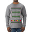 Spreading Christmas Cheer, Ugly Christmas Sweater Unisex Mens Long Sleeve Shirt