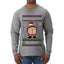 Silent Butt Deadly Farting Santa, Ugly Christmas Sweater Unisex Mens Long Sleeve Shirt