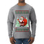You Should See The Size Of My Sack Naughty Santa, Ugly Christmas Sweater Unisex Mens Long Sleeve Shirt