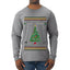 Deck The Halls With Guns & Ammo Fa La La La La, Ugly Christmas Sweater Unisex Mens Long Sleeve Shirt