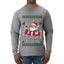 I Love To Stuff Her Stocking, Ugly Christmas Sweater Unisex Mens Long Sleeve Shirt