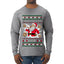 Milk And Cookie Time, Ugly Christmas Sweater Unisex Mens Long Sleeve Shirt