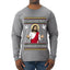 Disappointments All Of You Jesus, Ugly Christmas Sweater Unisex Mens Long Sleeve Shirt