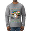 Litters Full Cat, Ugly Christmas Sweater Unisex Mens Long Sleeve Shirt