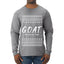 G.O.A.T. God Over All Things, Ugly Christmas Sweater Unisex Mens Long Sleeve Shirt