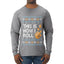 This Is How I Roll Dreidel Hanukkah, Ugly Christmas Sweater Unisex Mens Long Sleeve Shirt