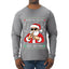 Santa Says 6 7 Numbers Meme, Ugly Christmas Sweater Unisex Mens Long Sleeve Shirt