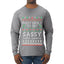 Most Likely To Get Sassy With Santa, Ugly Christmas Sweater Unisex Mens Long Sleeve Shirt
