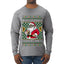 I Saw Santa Splitting The G, Ugly Christmas Sweater Unisex Mens Long Sleeve Shirt