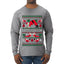 Namasleigh, Namaste Yoga Santa Claus, Ugly Christmas Sweater Unisex Mens Long Sleeve Shirt