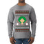 Ho Ho Ho Homerun, Baseball Fan Christmas Design, Ugly Christmas Sweater Unisex Mens Long Sleeve Shirt