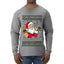 Buon Natale, Italian Santa Claus, Funny, Italian American Humor, Ugly Christmas Sweater Unisex Mens Long Sleeve Shirt
