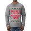 Pucker Up And Kiss My Jolly Ass, Ugly Christmas Sweater Unisex Mens Long Sleeve Shirt