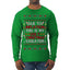 Due to Inflation This is My Ugly Christmas Sweater | Funny Ugly Christmas Sweater Mens Long Sleeve Shirt