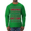 Christmas Calories Don't Count Funny Family Holidays Ugly Christmas Sweater Mens Long Sleeve Shirt