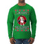 Jesus the Ultimate Deadlifter Funny Ugly Christmas Sweater Mens Long Sleeve Shirt